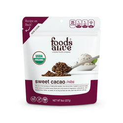 Foods Alive Cacao Nibs (Sweet) - 8 OZ 6 Pack
