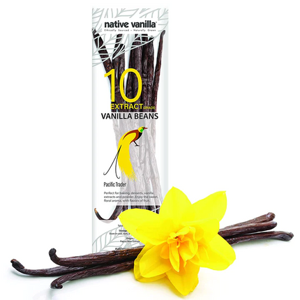 Native Vanilla Tahitian Extract Vanilla Beans - 10 OZ 12 Pack