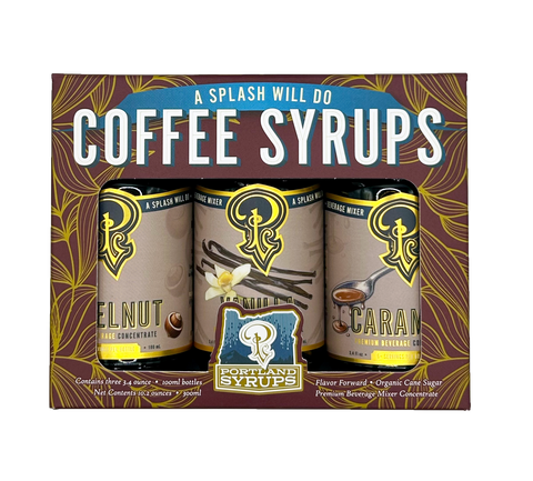 Portland Syrups 3-Pack Coffee Gift Set - 10 FL OZ 6 Pack