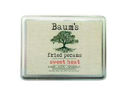Baum Enterprises Baum's Sweet Heat Fried Pecans Tin - 24 OZ 6 Pack