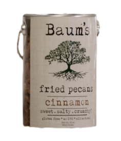 Baum Enterprises Baum's Cinnamon Heat Fried Pecans Pail - 16 OZ 6 Pack