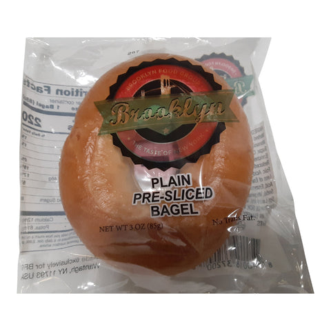 Rise North America Bagels Sliced Plain Cello Wrapped - 3 OZ 24 Pack