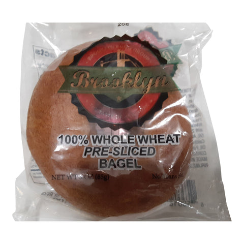 Rise North America Bagels Sliced Whole Wheat Cello Wrapped - 3 OZ 24 Pack