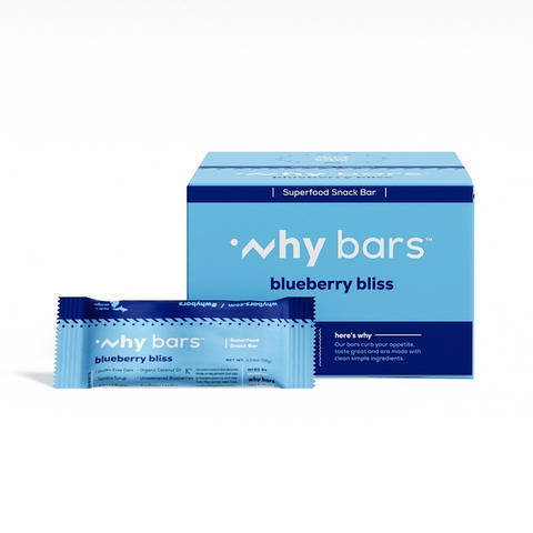 Why Bars Blueberry Bliss Superfood Bar - 2.04 OZ 12 Pack