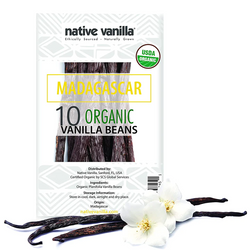 Native Vanilla Organic Madagascar Vanilla Beans - 10 OZ 12 Pack