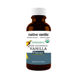 Native Vanilla Organic Non-Alcoholic Vanilla Flavor - 4 FL OZ 12 Pack