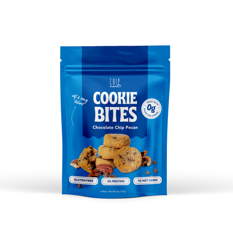 Chipmonk Baking Chocolate Chip Pecan Keto Cookie Bites - 4 OZ 6 Pack