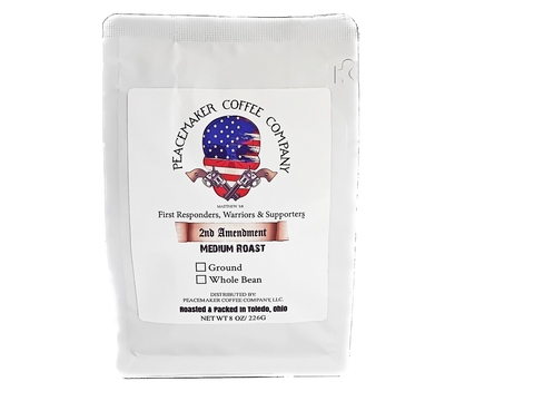 Peacemaker Coffee Company 2nd Amendment Medium Roast - Whole Bean - 10 OZ 10 Pack