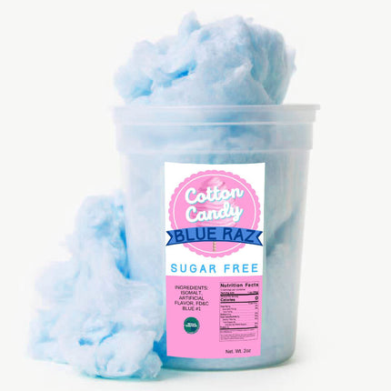 Mitten Gourmet Blue Raspberry  Sugar Free Cotton Candy - 2 OZ 10 Pack