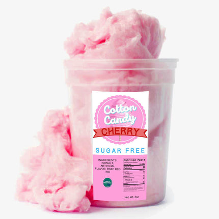 Mitten Gourmet Cherry Sugar Free Cotton Candy - 2 OZ 10 Pack