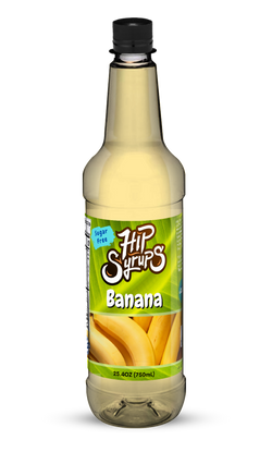 Mitten Gourmet Banana Sugar Free Hip Syrup - 25.4 OZ 6 Pack