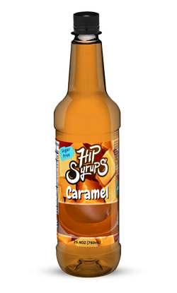 Mitten Gourmet Caramel Sugar Free Hip Syrup - 25.4 OZ 6 Pack