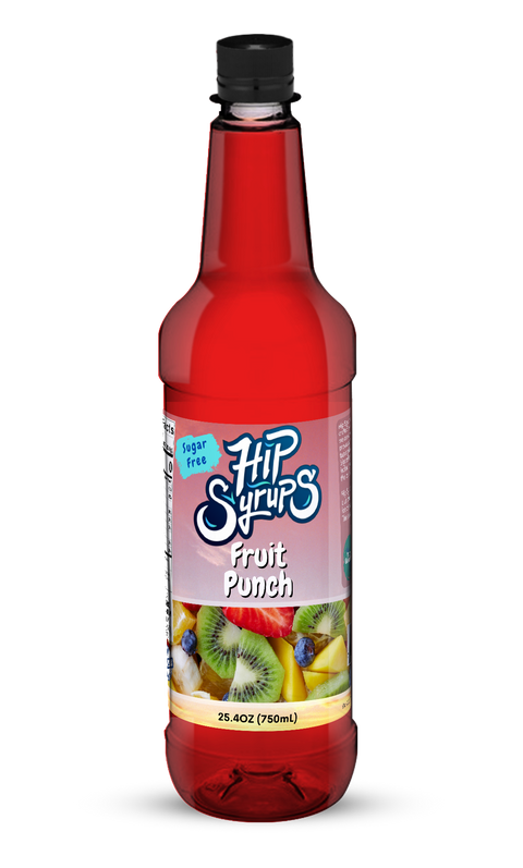 Mitten Gourmet Fruit Punch Sugar Free Hip Syrup - 25.4 OZ 6 Pack