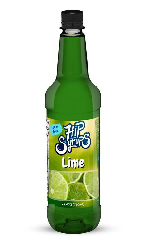Mitten Gourmet Lime Sugar Free Hip Syrup - 25.4 OZ 6 Pack