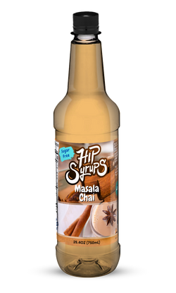 Mitten Gourmet Masala Chai Sugar Free Hip Syrup - 25.4 OZ 6 Pack
