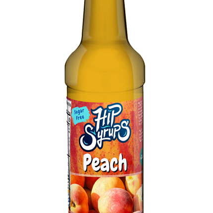 Mitten Gourmet Peach Sugar Free Hip Syrup - 25.4 OZ 6 Pack