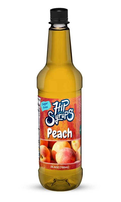 Mitten Gourmet Peach Sugar Free Hip Syrup - 25.4 OZ 6 Pack