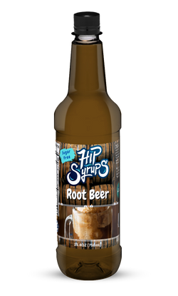 Mitten Gourmet Root Beer Sugar Free Hip Syrup - 25.4 OZ 6 Pack