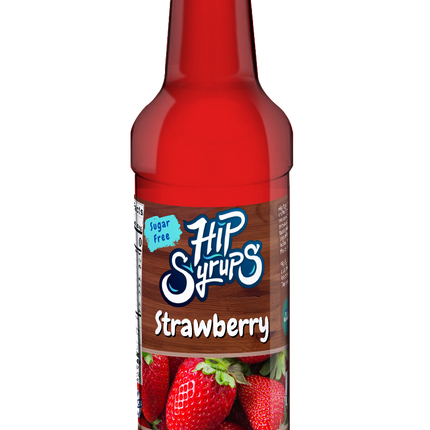 Mitten Gourmet Strawberry Sugar Free Hip Syrup - 25.4 OZ 6 Pack