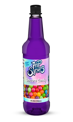 Mitten Gourmet Unicorn Candy Sugar Free Hip Syrup - 25.4 OZ 6 Pack