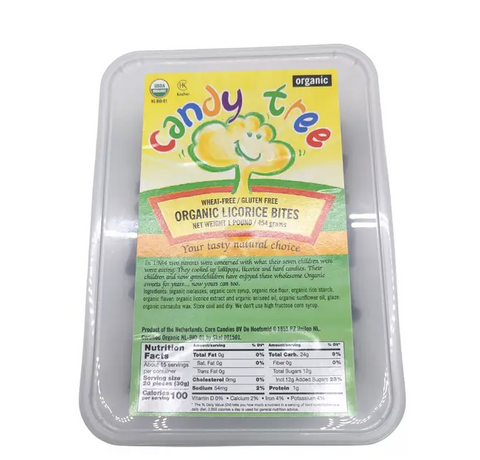 Naturally Fc Organic Black Licorice Bites - 1 LB 6 Pack