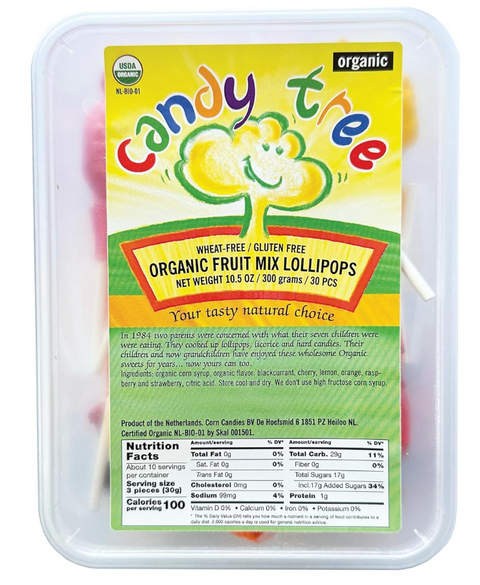 Naturally Fc Organic Mixed Lollipops - 10.5 OZ 6 Pack