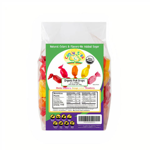 Naturally Fc Organic Mixed Fruit Hard Candy/Drops - 1 LB 6 Pack