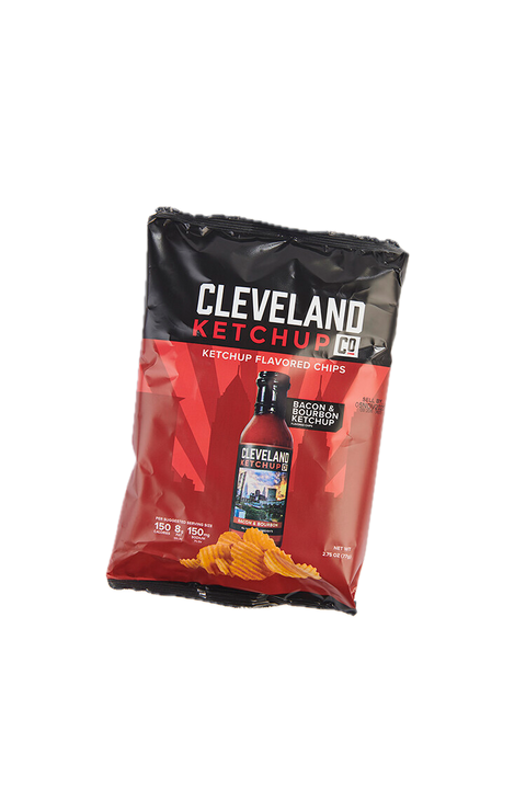 Cleveland Ketchup Company Bacon & Bourbon Ketchup Chips - 2.75 OZ 16 Pack