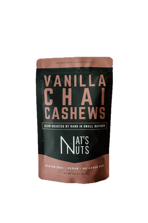 Nat's Nuts Vanilla Chai Cashews - 4 OZ 12 Pack
