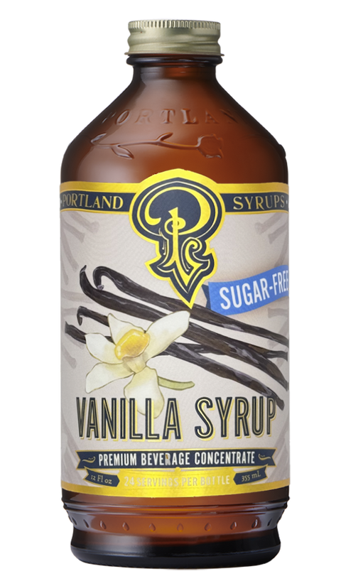 Portland Syrups Sugar Free Vanilla Syrup - 12 FL OZ 6 Pack