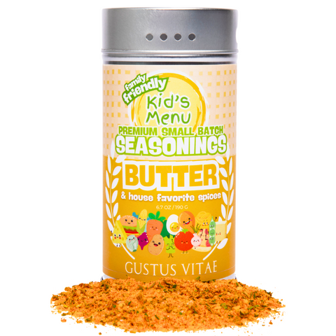 Gustus Vitae Kid's Menu: Butter: And House Favorite Spices - 6.2 OZ 4 Pack