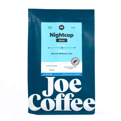 Joe Coffee Company Nightcap Decaffeinated Whole Bean Coffee - 12 OZ 6 Pack