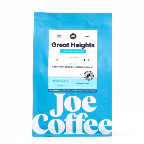 Joe Coffee Company Great Heights Whole Bean Coffee, Dark Roast - 12 OZ 6 Pack