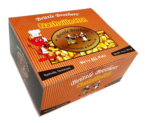 Brittle Brothers Nashville Hot Peanut Brittle - 16 OZ 24 Pack
