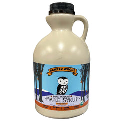 Barred Woods Maple Pure Organic Vermont Maple Syrup - Grade A Dark Robust - 32 FL OZ 12 Pack