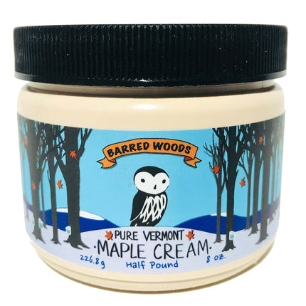Barred Woods Maple Pure Vermont Maple Cream - 8 OZ 12 Pack