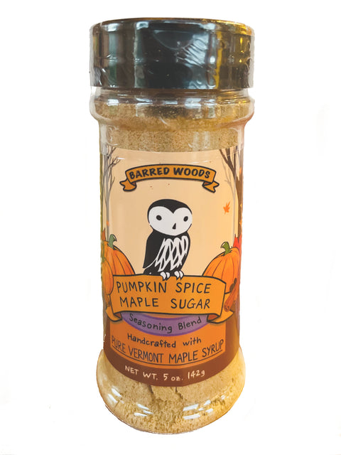 Barred Woods Maple Pumpkin Spice Maple Sugar - Shaker Jar - 5 OZ 12 Pack