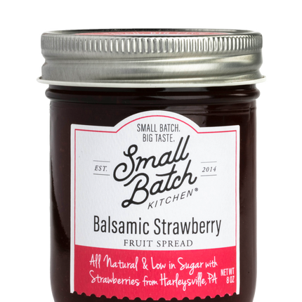 Small Batch Kitchen Balsamic Strawberry Fruit Spread - 8 OZ 6 Pack