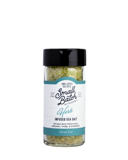 Small Batch Kitchen Herb Infused Atlantic Sea Salt - 4 OZ 6 Pack