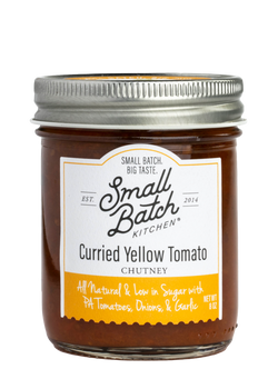 Small Batch Kitchen Curried Yellow Tomato Chutney - 8 OZ 6 Pack