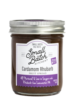 Small Batch Kitchen Cardamom Rhubarb Fruit Spread - 8 OZ 6 Pack