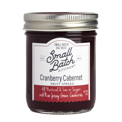 Small Batch Kitchen Cranberry Cabernet Seasonal Fruit Spread - 8 OZ 6 Pack