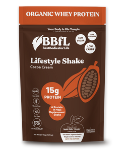 BBfL BBfL Meal Replacement Protein Shakes,  (15 Servings, Cocoa Cream) - 1.01 LB 6 Pack