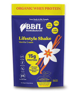 BBfL BBfL Meal Replacement Protein Shakes, (15 Servings, Vanilla Cream) - 0.88 LB 6 Pack