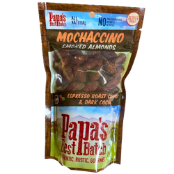 Papa's Best Batch Mochaccino Smoked Almonds - 8 OZ 12 Pack