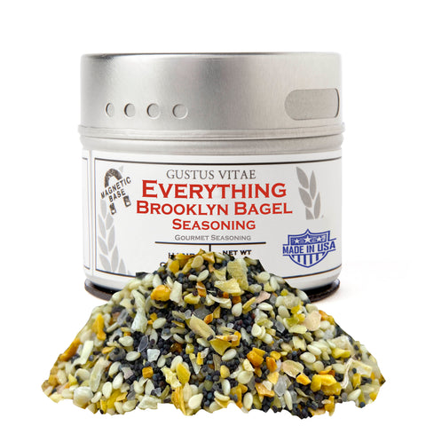 Gustus Vitae Everything Brooklyn Bagel Seasoning - 4 OZ 8 Pack