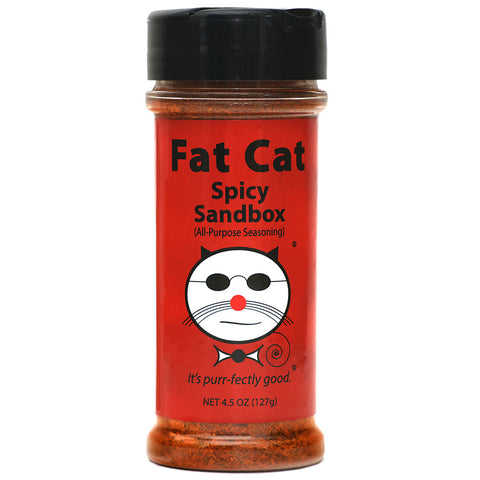 Fat Cat Gourmet Foods Spicy Sandbox All Purpose Seasoning - 4.5 OZ 12 Pack