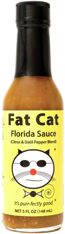 Fat Cat Gourmet Foods Florida Sauce Citrus and Datil Pepper Blend - 5 FL OZ 12 Pack