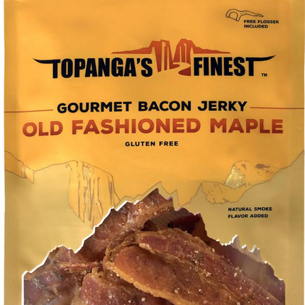Topangas Finest Jerky Gluten Free Maple Bacon Jerky - 2 OZ 10 Pack