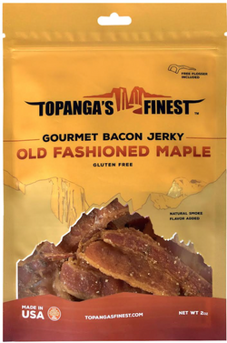 Topangas Finest Jerky Gluten Free Maple Bacon Jerky - 2 OZ 10 Pack